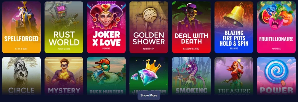 Anteprima della landing page affiliata di Ardente Casino